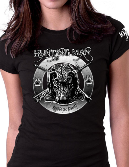 K9 Hunting Man Since 1307 Police Shirt for Women