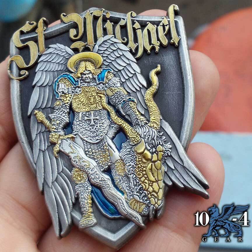 Patron Saint of Police Officers Protect Us Patch Archangel Saint Michael 