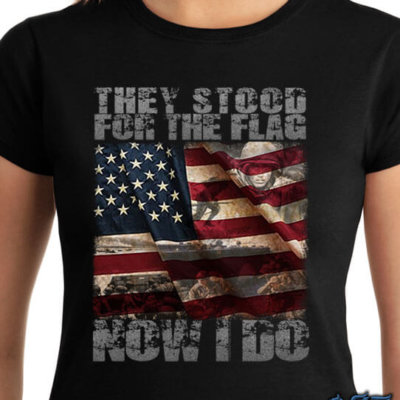 They Stood For The Flag Now I Do Womens Law Enforcement Shirt