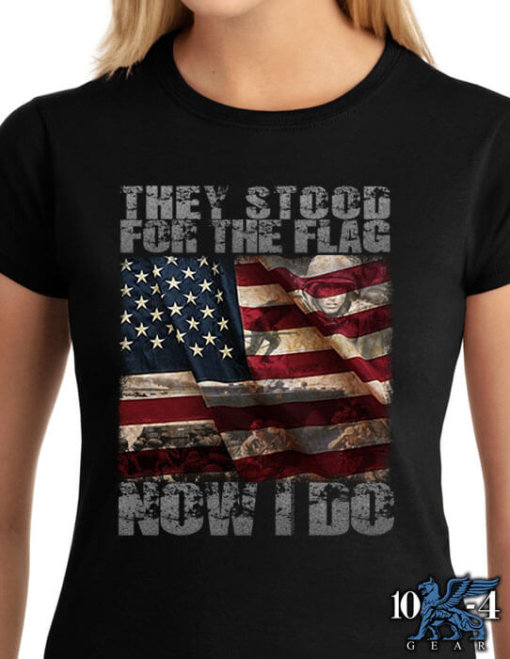 They Stood For The Flag Now I Do Womens Law Enforcement Shirt
