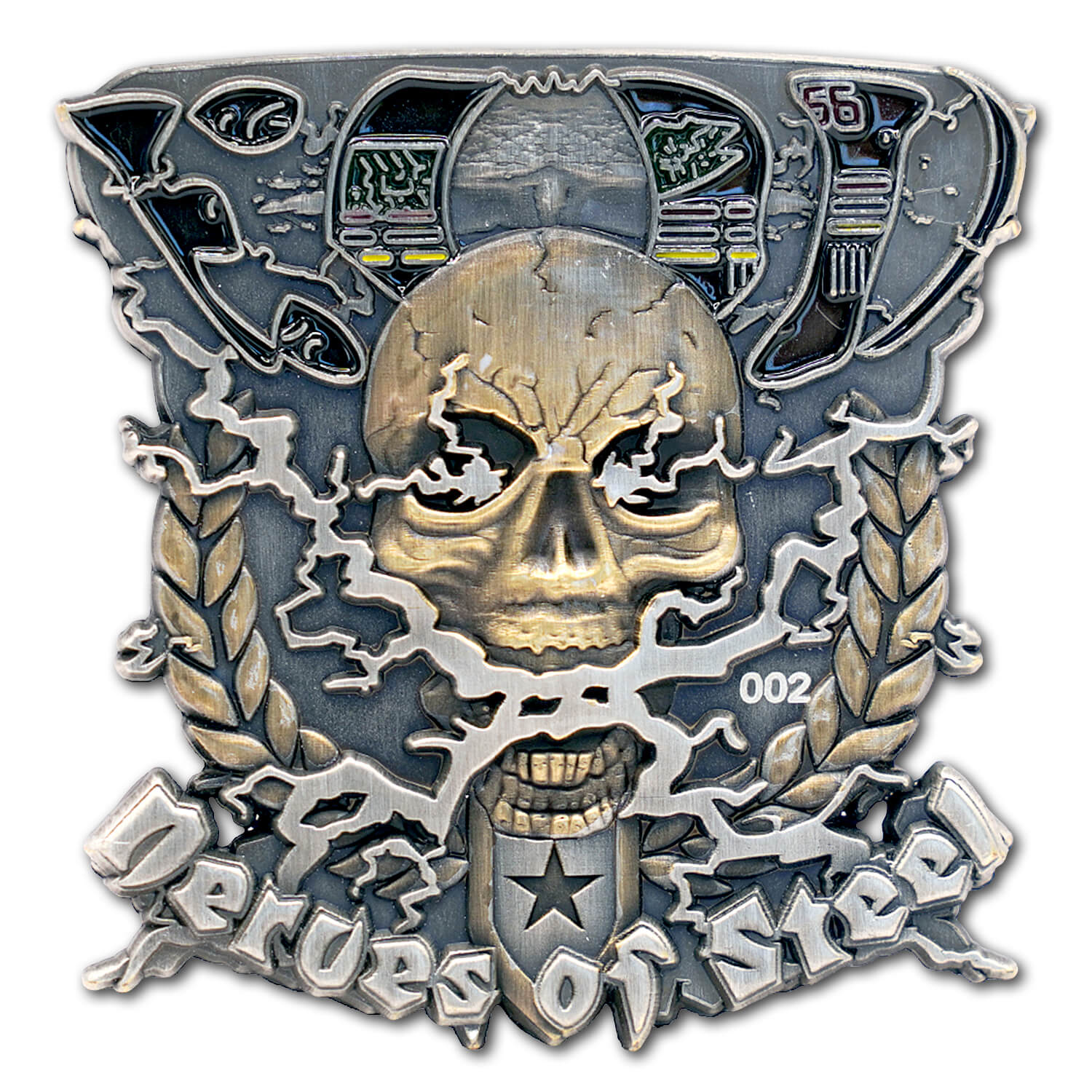EOD Explosive Ordnance Disposal Nerves of Steel Veteran Navy Collectible Challenge Coin