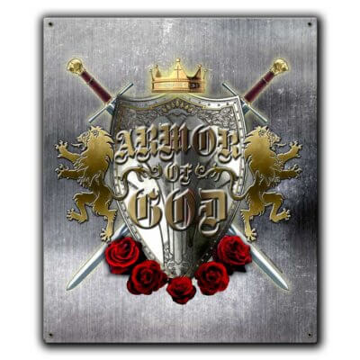 Armor Of God Ephesians 6:10–18 Police Custom 12 x 15 Inch Vintage Sign