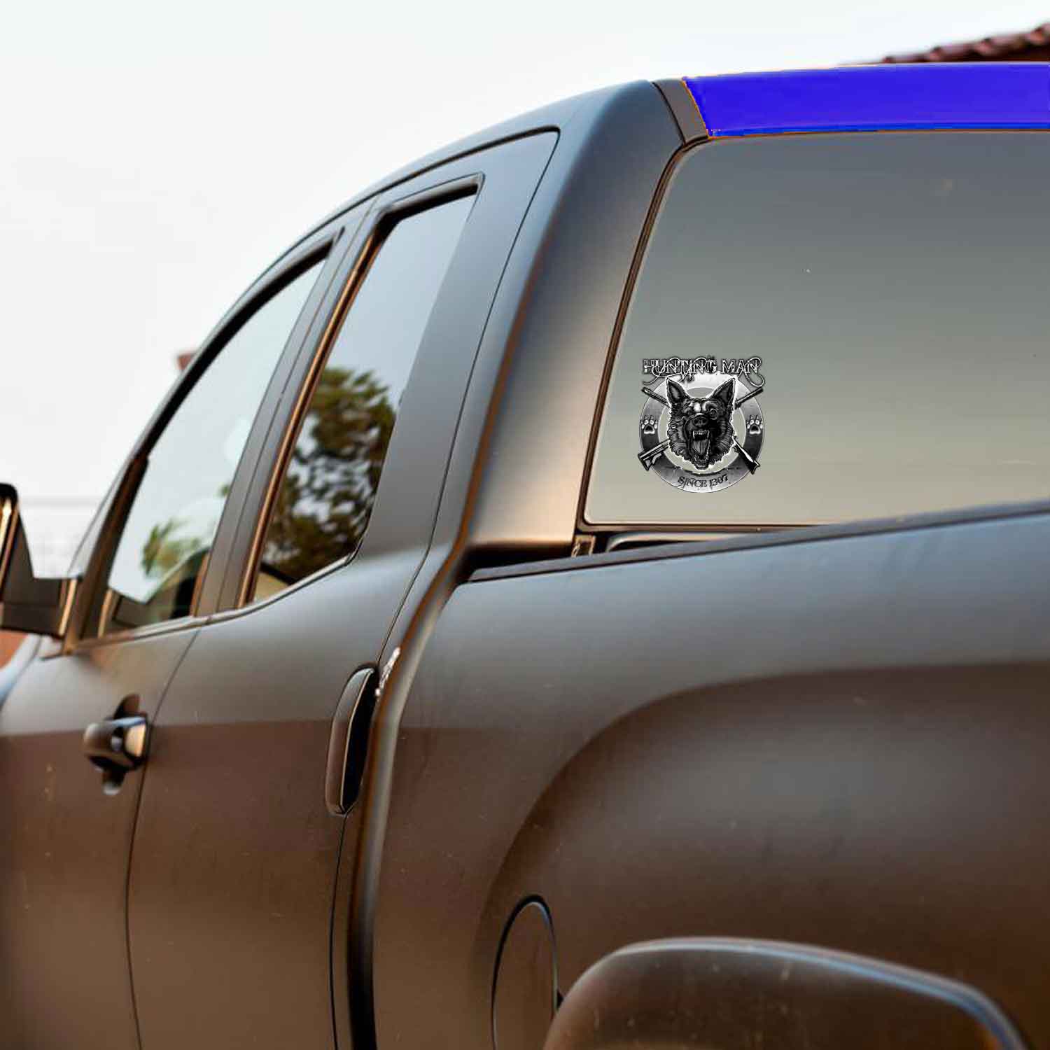 K9 Shepherd Hunting Man Since 1307 Police 3-18 Inch Custom Decal Sticker