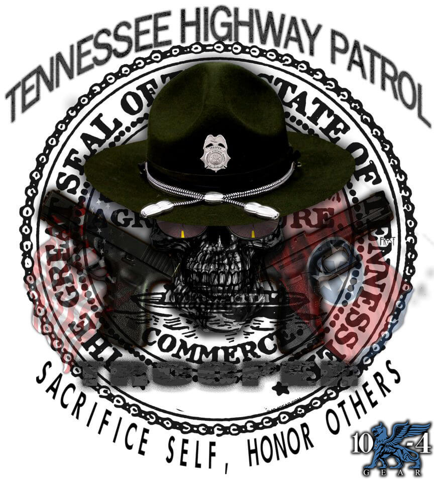 Tennessee State Trooper Badge Pin 1"