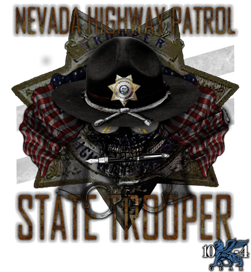 Thin Blue Line Nevada Highway Patrol Key Hanger 