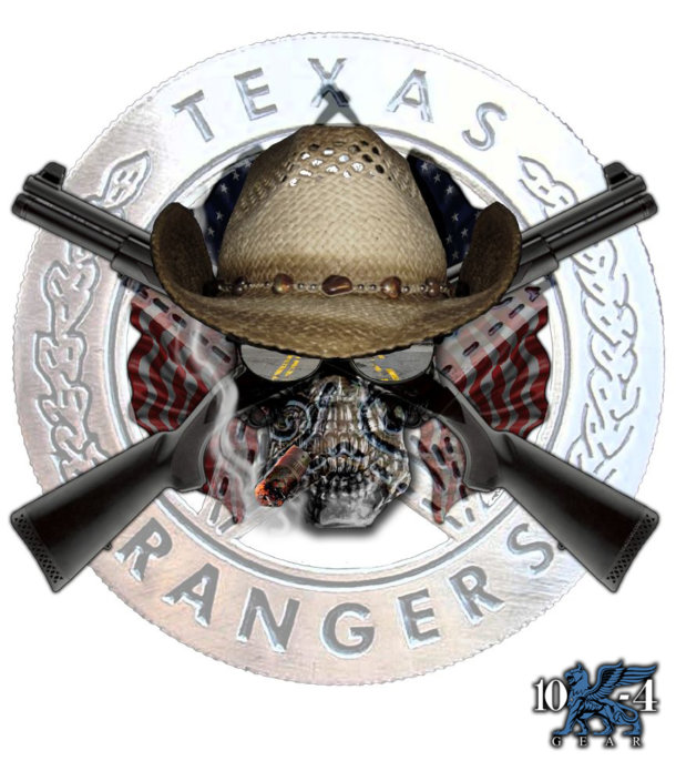 Texas Rangers Police Decal For The Thin Blue Line