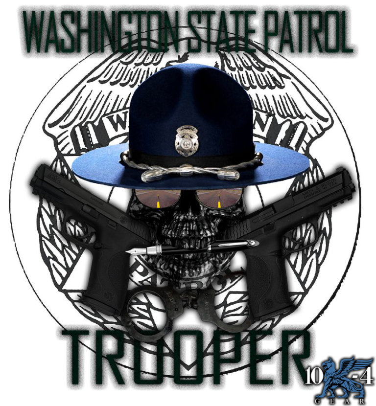 Washington State Patrol Police Decal - For The Thin Blue Line