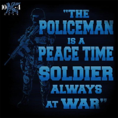 Peacetime Soldier Always At War Police Decal
