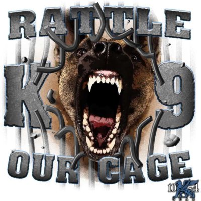 K9 Rattle Our Cage Police Decal