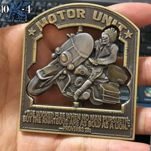 Motor Unit Ghostrider Police Challenge Coin
