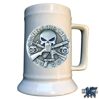 Punisher Protect Serve Police Stein