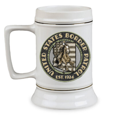 US Border Patrol Arizona Police Stein