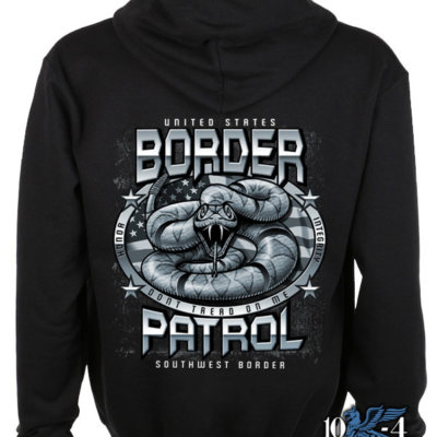 US Border Patrol Don't Tread On Me Police Hoodie