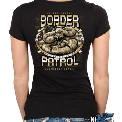 US Border Patrol Don't Tread On Me Ladies Shirt