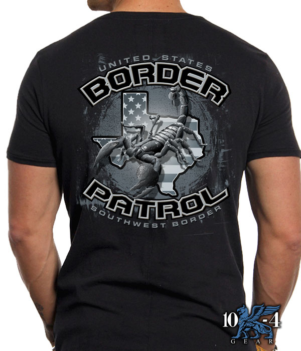US Border Patrol US Army Military T-Shirt Shirt SZ S-5XL