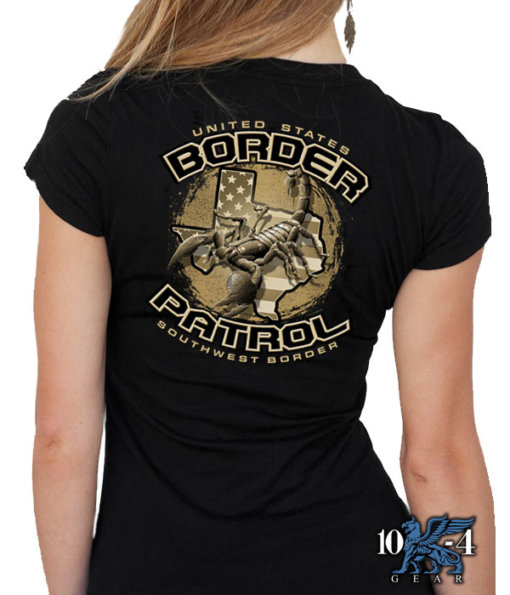 US Border Patrol Texas Scorpion Ladies Police Shirt