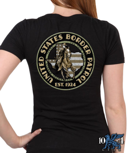 US Border Patrol Texas Ladies Police Shirt