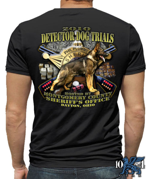 Ohio Sheriff K9 Detection Dog Trials Custom Police Shirt