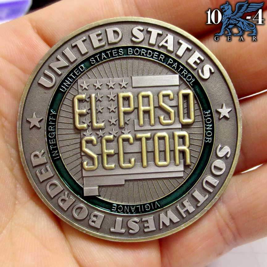 US Border Patrol El Paso Sector Police Challenge Coin