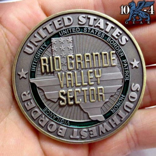 US Border Patrol Rio Grande Valley Sector Police Challenge Coin