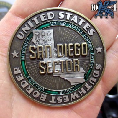 US Border Patrol San Diego Sector Police Challenge Coin