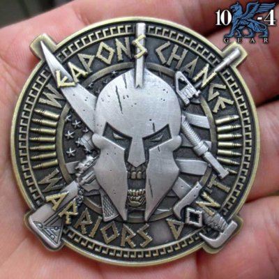 Weapons Change Warriors Don't Police Challenge Coin