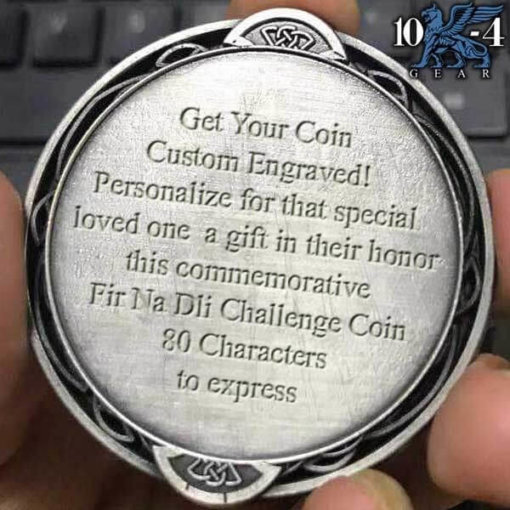 Fir Na Dli Men Of Law Police Custom Engraved Challenge Coin
