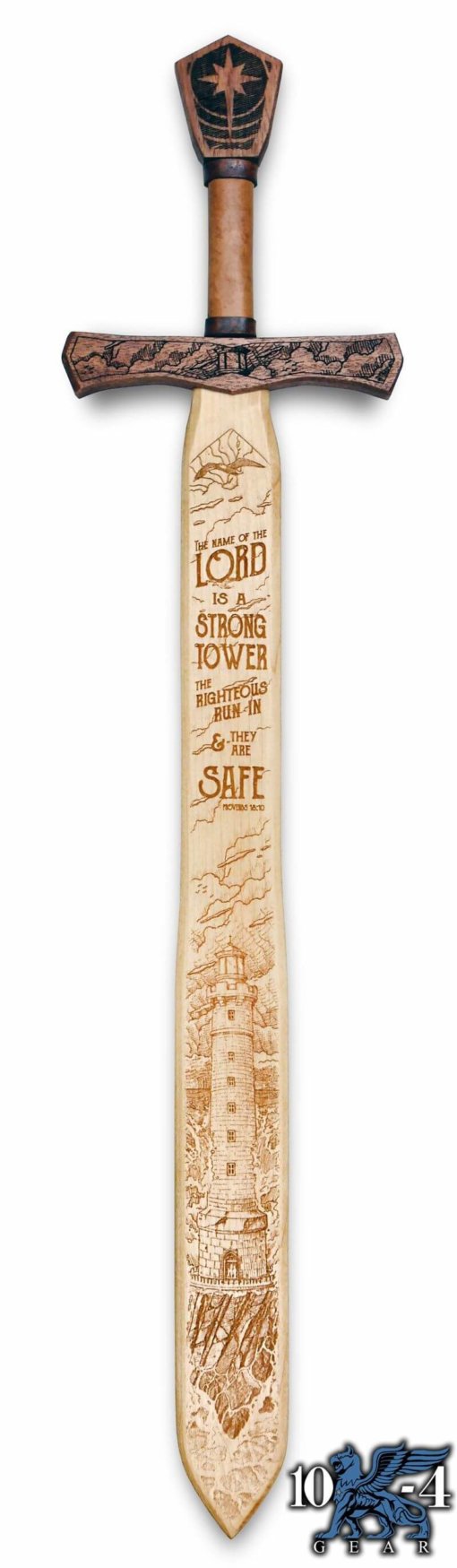 Lord Is A Strong Tower Police Wooden Sword