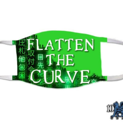 Matrix Flatten The Curve Law Enforcement Covid Mask