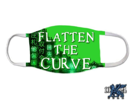 Matrix Flatten The Curve Law Enforcement Covid Mask
