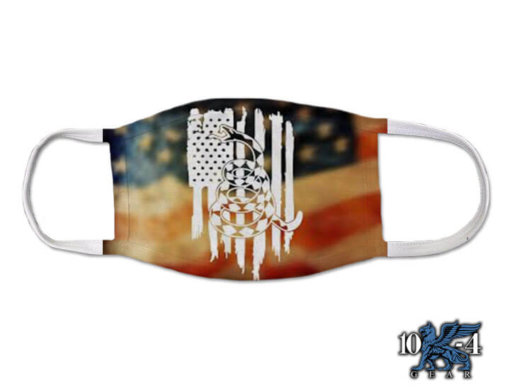Don't Tread On Me USA Flag Law Enforcement Covid Mask