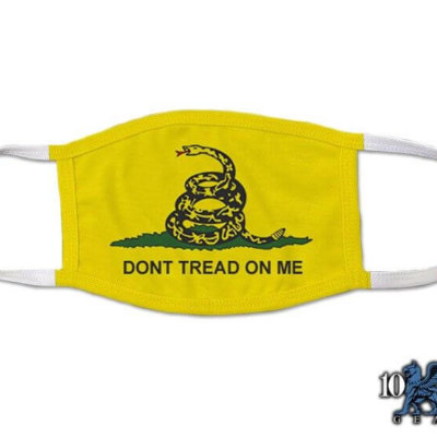 Don't Tread On Me Gadsden Flag Law Enforcement Covid Mask