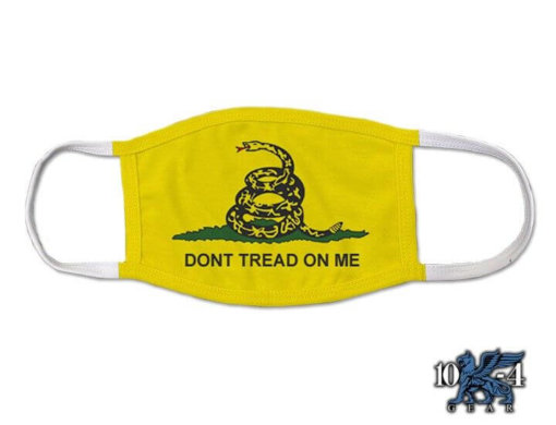 Don't Tread On Me Gadsden Flag Law Enforcement Covid Mask