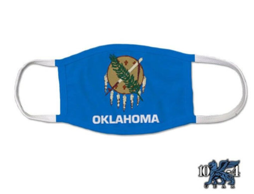 Oklahoma US State Flag Covid Mask