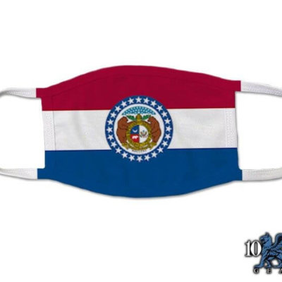 Missouri US State Flag Covid Mask