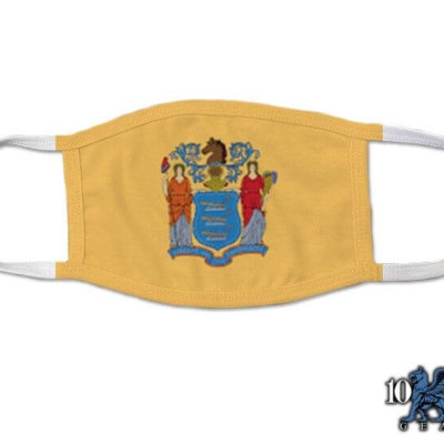 New Jersey US State Flag Covid Mask