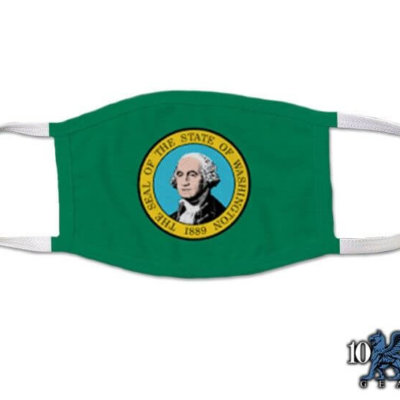 Washington US State Flag Covid Mask