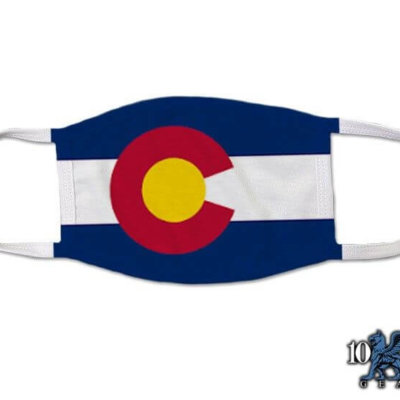 Colorado US State Flag Covid Mask