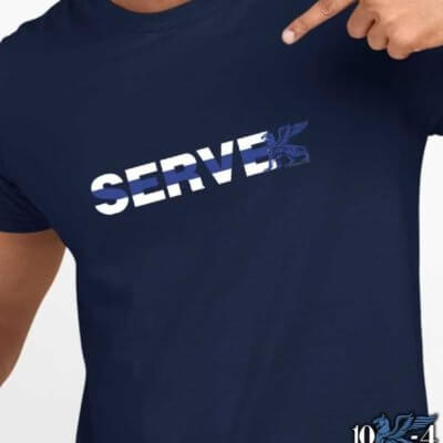 Serve Thin Blue Line Police Shirt