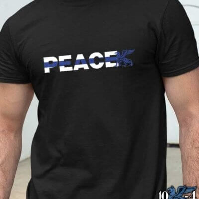 Peace Thin Blue Line Police Shirt