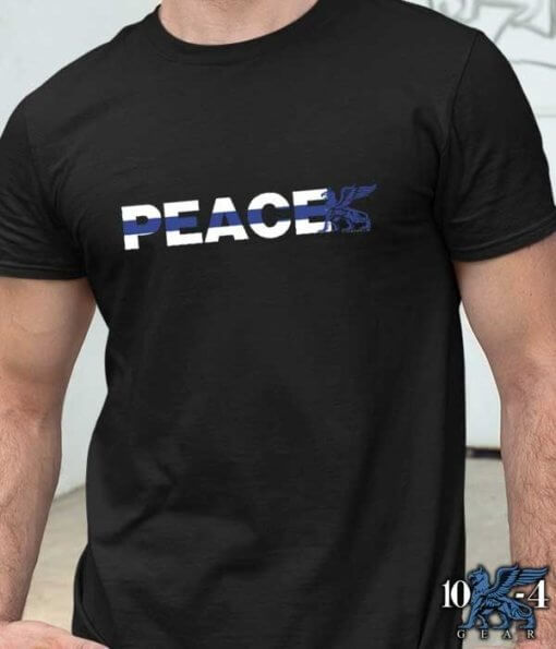 Peace Thin Blue Line Police Shirt