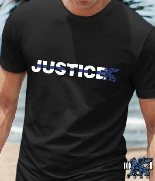 Justice Thin Blue Line Police Shirt