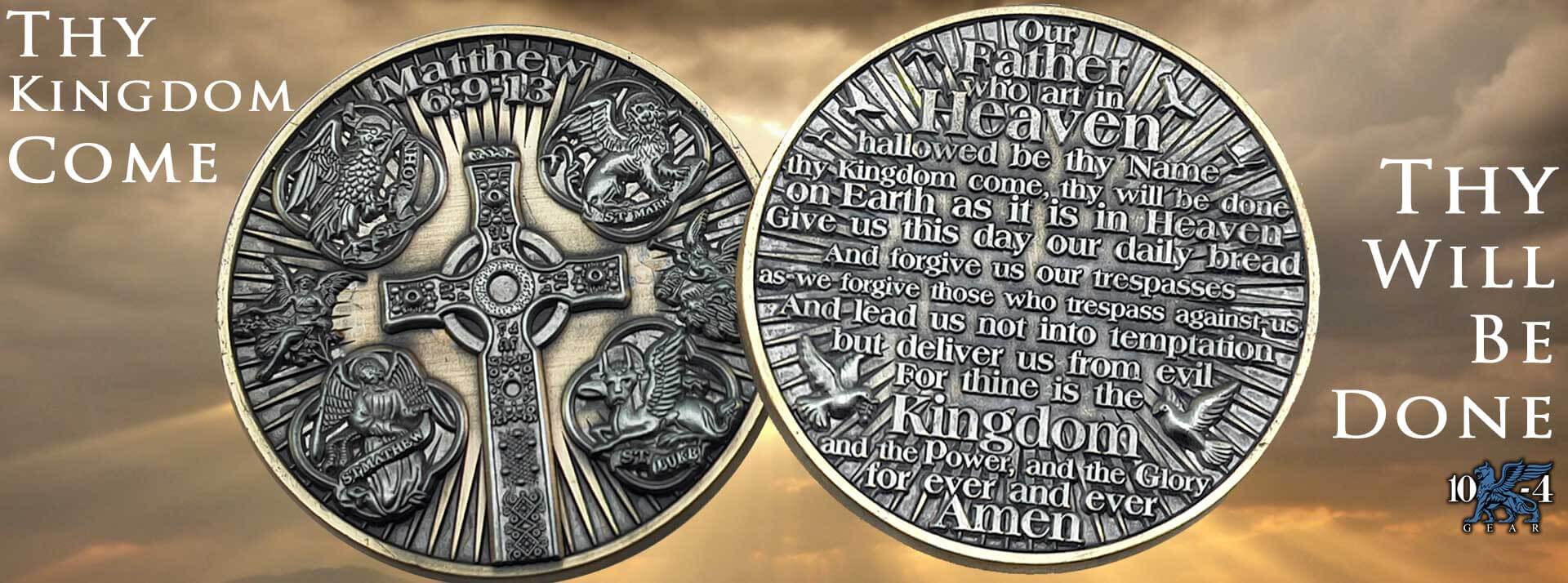 10-4 Gear The Lords Prayer Coin