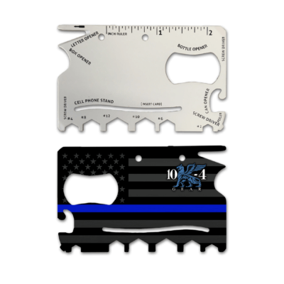 Thin Blue Line Flag Police Business Survival Card