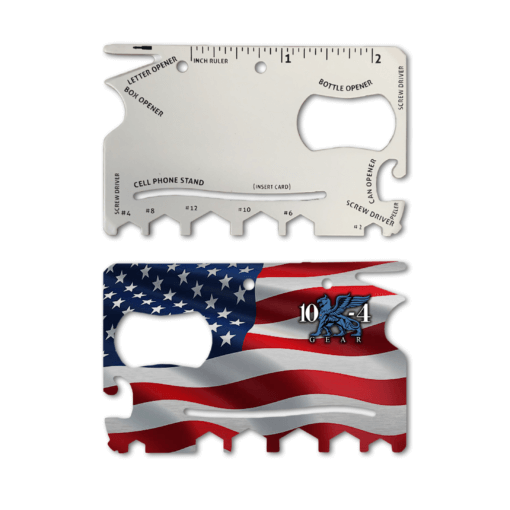 USA American Flag Police Business Survival Card