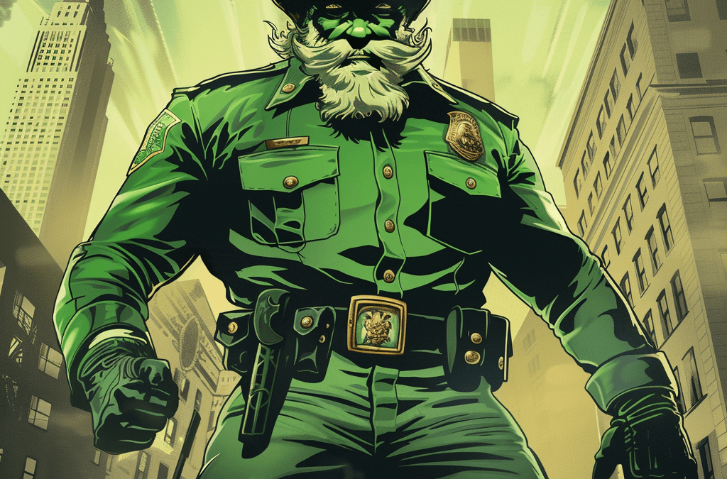 St Paddy as a Police officer