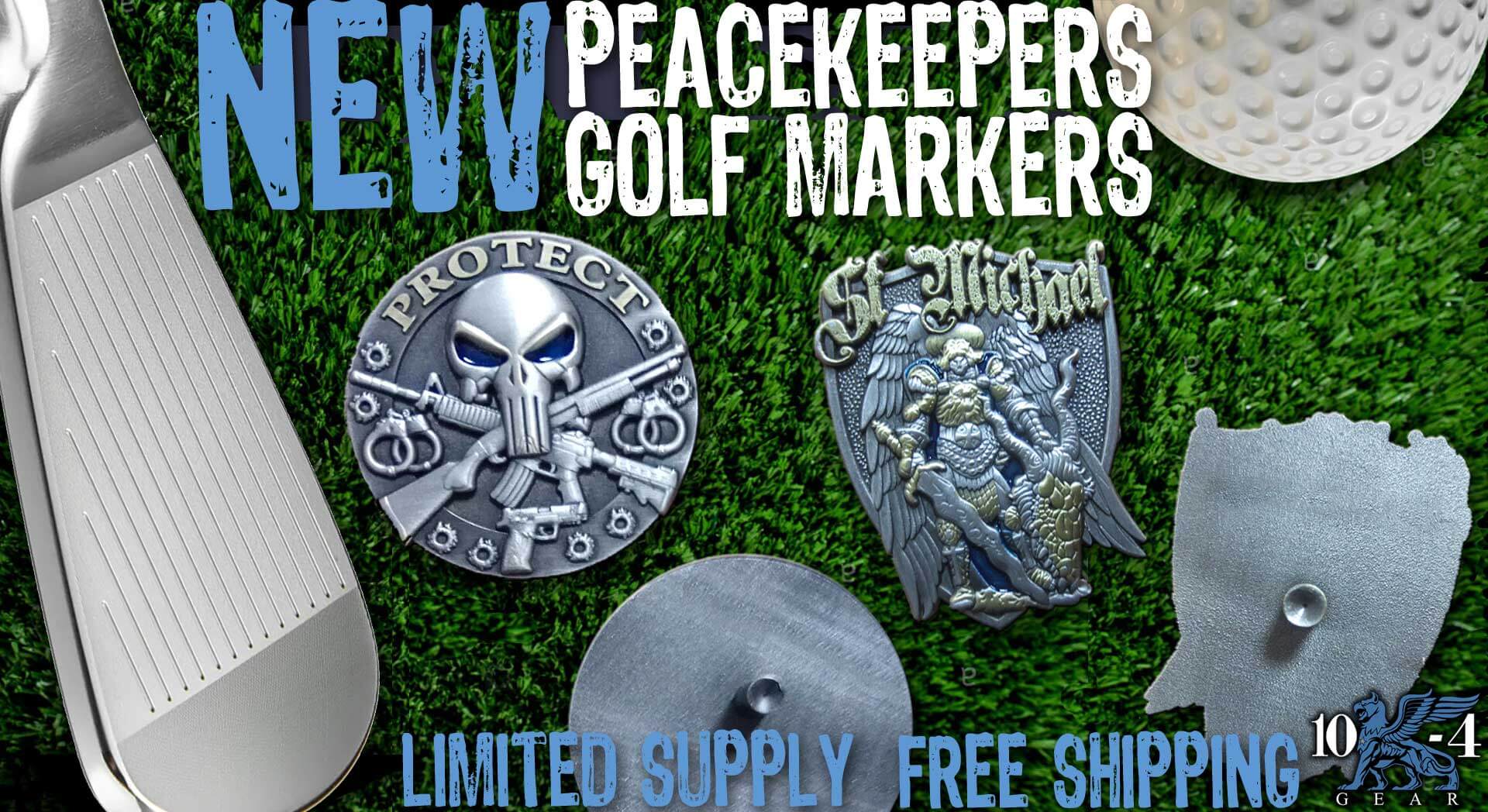 Police Golf Ball Markers
