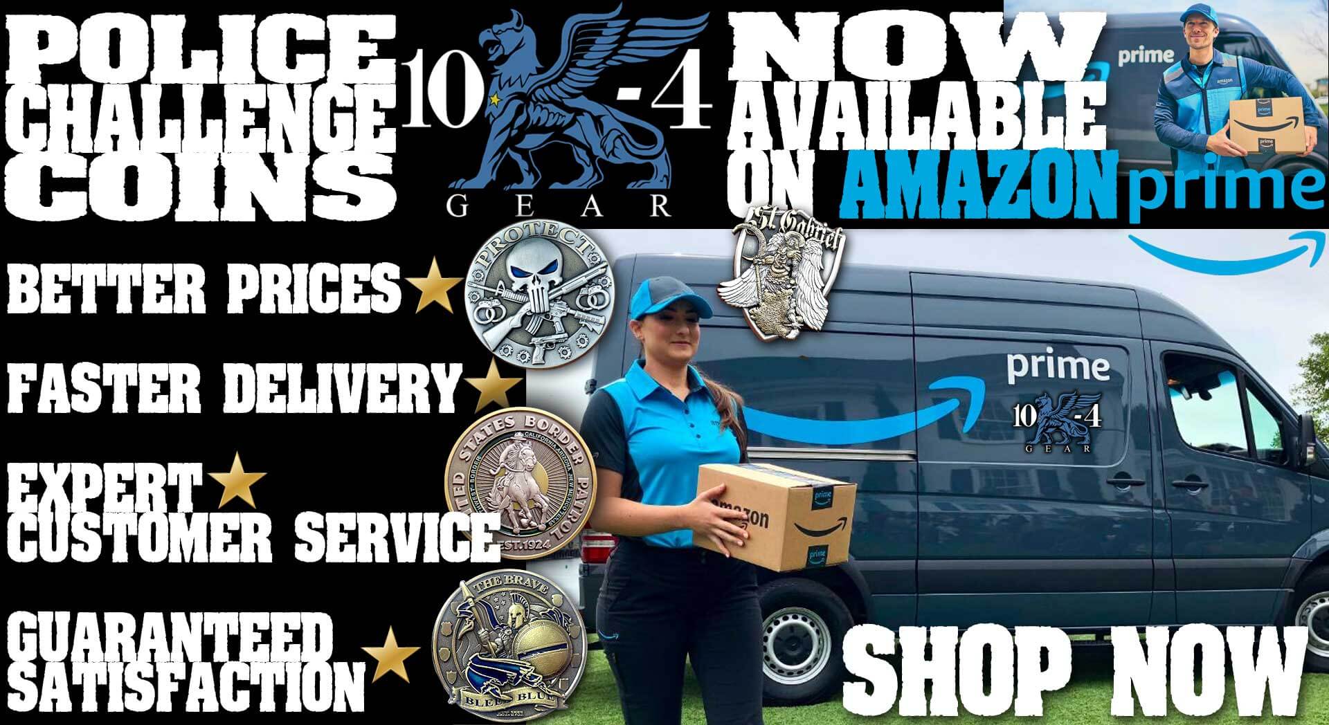 10-4 Gear Challenge Coins on AMAZON Prime!