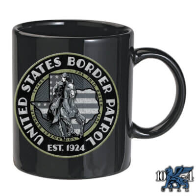 Police-Border-Patrol-Texas-Black-15oz-Coffee-Mug