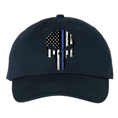 Punisher-Skull-Police-Thin-Blue-Line-Cap